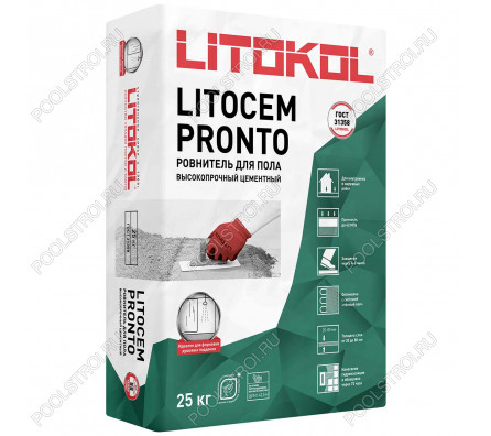 Ровнитель для пола на цементной основе Lotikol LITOCEM PRONTO 25 кг