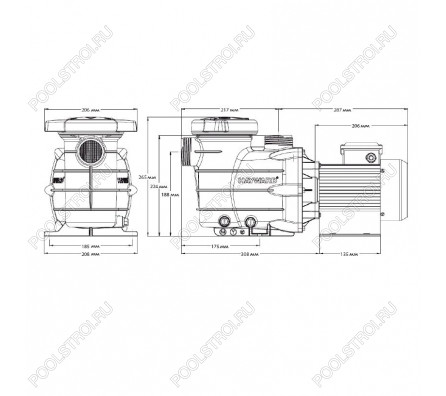 Насос Hayward PL 81006 (220В, 15м³/ч, 1лс)