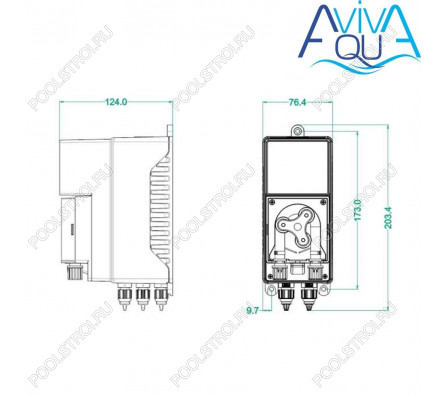 Перистальтический дозирующий насос Aquaviva KXRX Smart Rx 1.5 л/ч + набор Rx